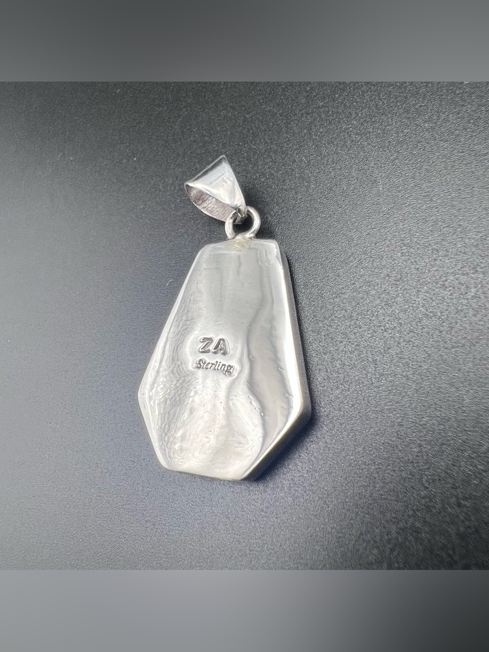 Sterling Silver Galaxy Inlay Pendant - Cliff House - Picture 3 of 5